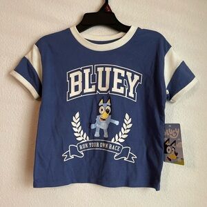 Bluey Kids Short Sleeve Jersey Tee - Blue size S 6/6X-NWT